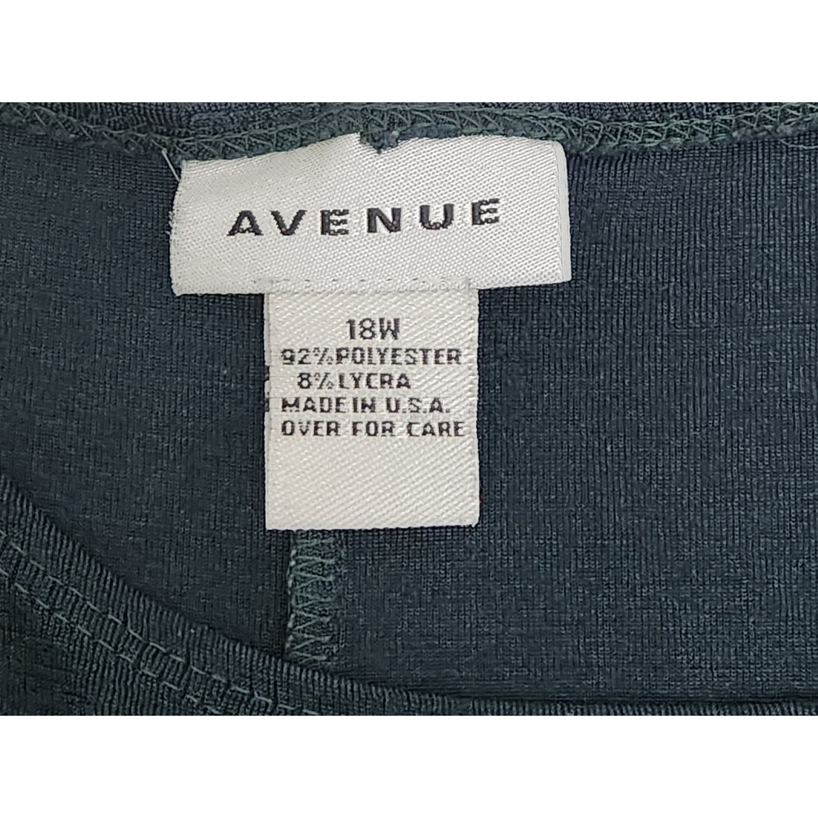 Avenue Forest Green Sleeveless Liquid Knit Maxi Dress 18w Plus Lightweight Flowy — image 4 of 4